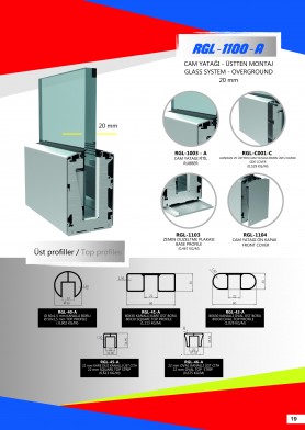 Цільноскляна огорожа RGL-1100-А